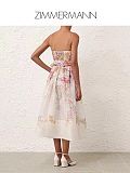 Zimmermann Natura Corset Midi Dress
