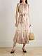 Zimmermann Rebellion Tie-detailed Ruffled Printed Chiffon Maxi Dress