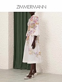 Natura Floral Linen Midi Dress