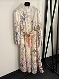 Zimmermann Rebellion Linen Button Midi Dress