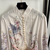 Zimmermann Rebellion Tie-detailed Printed Linen Midi Dress
