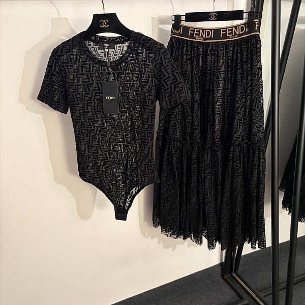 Fendi FF Motif Silk Shirt