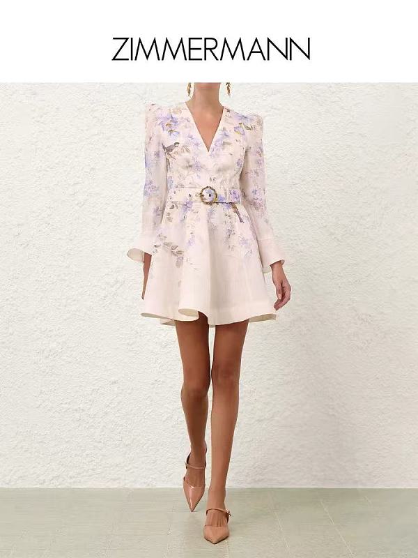 Zimmermann V-Neck Mini Dress