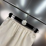 Strapless Braided Trim Organza Mini Dress