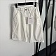 Chanel High-Waisted White Bermuda Shorts