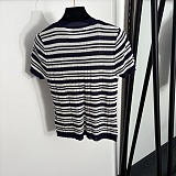Miu Miu Striped Knit Top