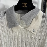 Dior Cable-Knit Polo Vest