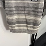 Miu Miu Striped Knit V-neck Polo Shirt