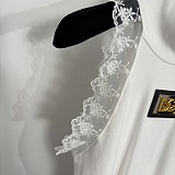 Dolce & Gabbana Lace-Trim Halter-Neck Ribbed Top