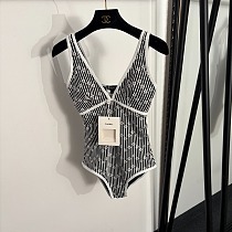 Chanel Monogram Jacquard One-Piece Swimsuit