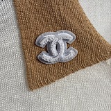 Chanel Contrast Polo-Collar Short-Sleeve Knit Top