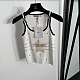 Dior Star Rhinestone Camisole with Metal Buckles