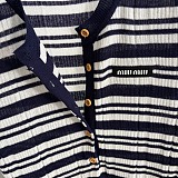 Miu Miu Striped Knit Top