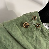 Dior Lightweight Hooded Windbreaker Jacket in Sage Green