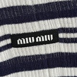 Miu Miu Striped Knit Top