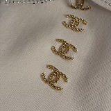 Chanel Halter-Neck Polo Knit Top