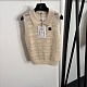 Chanel Polo-Collar Cable-Knit Vest
