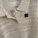 Chanel Polo-Collar Cable-Knit Vest