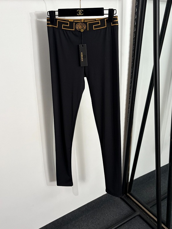 Versace Medusa Band High-Waisted Leggings