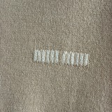 Miu Miu Knit Top with Lace Trim