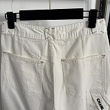 Chanel High-Waisted White Bermuda Shorts