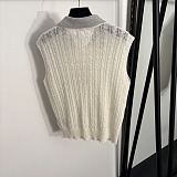Dior Cable-Knit Polo Vest