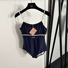 Miu Miu Ruched One-Piece Swimsuit