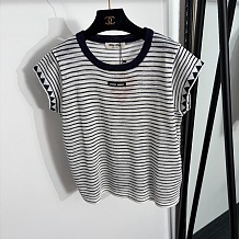 Miu Miu Striped Cotton T-shirt