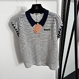Miu Miu Striped Cotton Polo Shirt