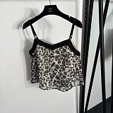 Chanel Camisole and Midi Skirt Printed Silk Set