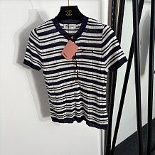 Miu Miu Striped Knit Top