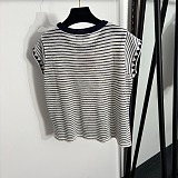Miu Miu Striped Cotton T-shirt