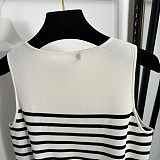 Dior Striped Knit Sleeveless Vest