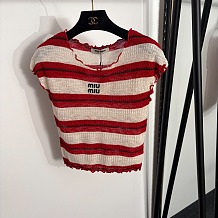 Miu Miu Openwork Knit Top