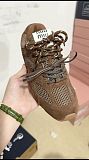 New Balance X Miu Miu 530 SL suede and mesh sneakers in Hazelnut