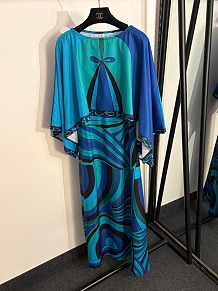 Pucci Layered Printed Silk-twill Maxi Dress