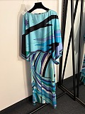 Pucci Layered Printed Silk-twill Maxi Dress