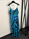 Pucci Green Iride-print Maxi Print