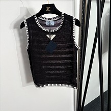 Sheer/Semi-transparent Knit Vest