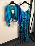 Pucci Layered Printed Silk-twill Maxi Dress
