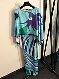 Pucci Layered Printed Silk-twill Maxi Dress