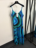 Pucci Green Iride-print Maxi Print