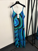 Pucci Green Iride-print Maxi Print