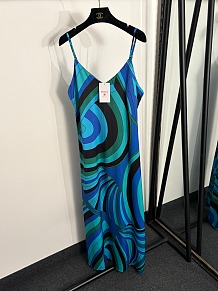 Pucci Green Iride-print Maxi Print