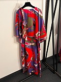 Pucci Orchidee Print Cape Maxi Dress