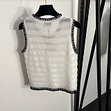 Sheer/Semi-transparent Knit Vest