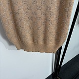 Gucci Lurex Metallic GG Monogram Knit Vest