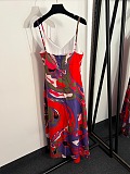 Pucci Orchidee Print Cape Maxi Dress