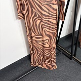 PUCCI Marmo printed mesh maxi dress