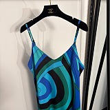Pucci Green Iride-print Maxi Print